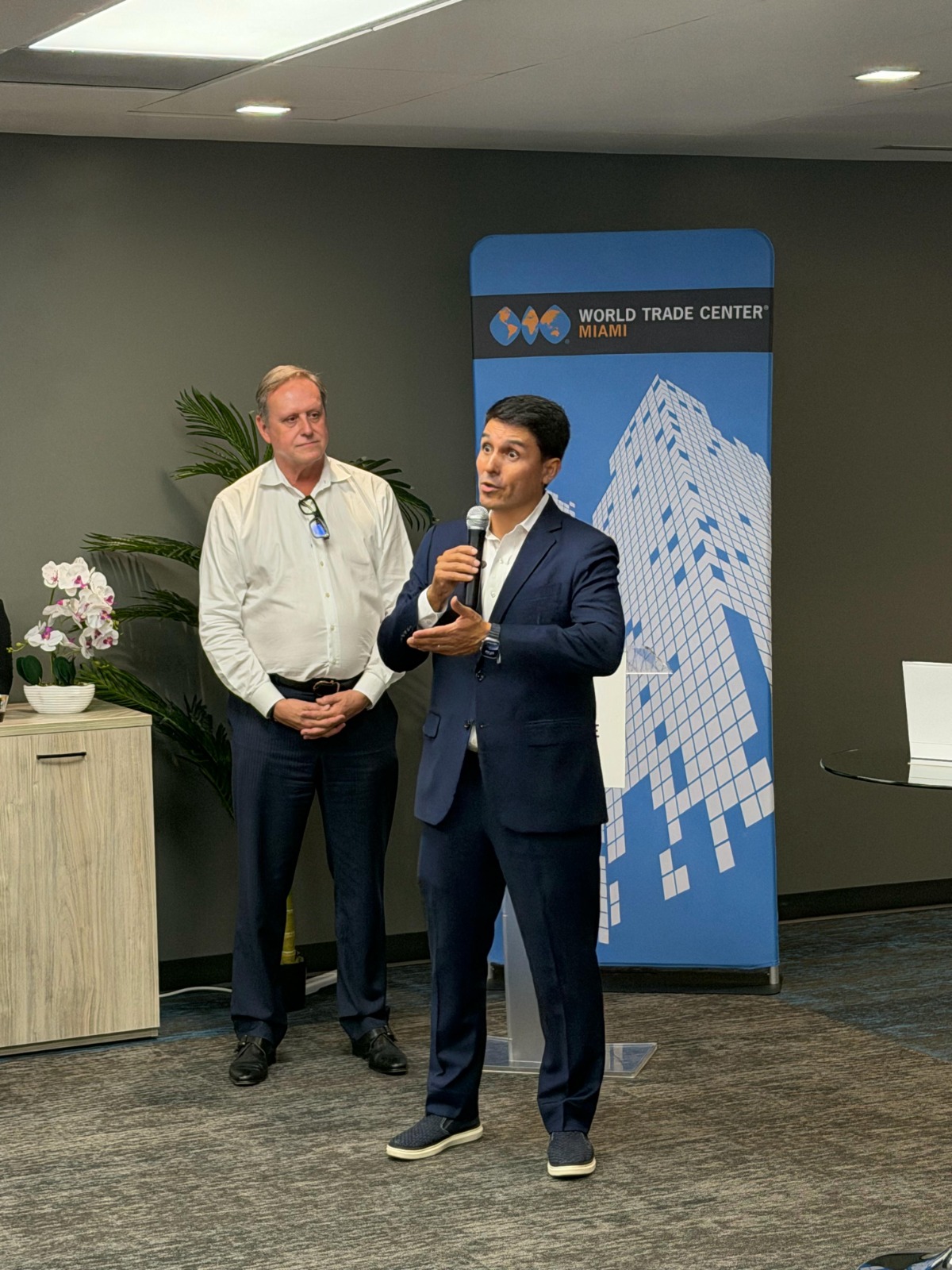 Mr. Koga will give a presentation at World Trade Center Miami